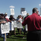 Footage of striking mechanics from a video upload on Aug. 25. Screen capture via the Machinists Union on YouTube
